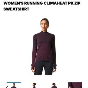 2/$30 WOMEN'S RUNNING CLIMAHEAT PK ZIP SWEATSHIRT